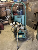 Portable oxygen acetylene cart