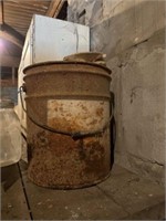 Metal bucket and contents