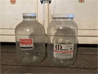 Vintage 1 gallon glass jars