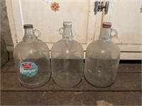 Vintage 1 gallon glass jugs