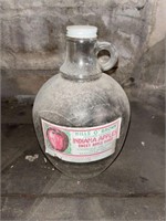 Vintage 1/2 gallon glass jug