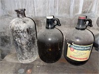 Vintage 1 gallon glass jugs