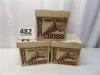Sugar Cone Adv. Cardboard Boxes
