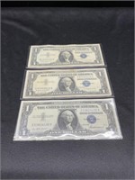 Set of 3 Silver Certificate 1957, 1957A,1957B