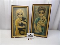 Walter Keane Pictures-"Stray" & No Dogs Allowed"