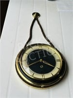 vintage forestville keywind clock - 9"