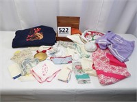 Hankies, Gloves, Aprons, Purse, Compact