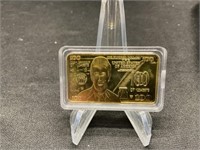Gold Colored Bar- Clinton on $100 Bill Design