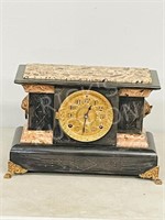 antique wood case mantel clock - as is - 18 x 10