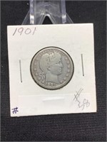 1901 Barber Quarter