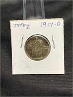 1917-D Standing Liberty Quarter (type 2)