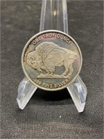 One truly Ounce .999 silver