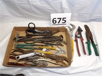 Channel Locks, Snips, Vice Grips Tool Assortment