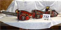 Chain Saws - Johnsonred, (2) Super 2 Homelite