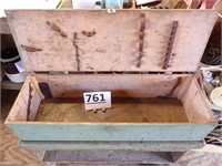 Green Wood Carpenter Tool Box