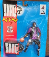 1993 Shaq Attack NIB King Of The Paint Figure