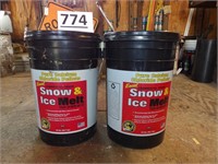 (2) 50 lbs. Buckets of Snow & Ice Melt