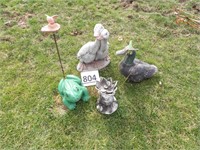 Geese, Frogs, Humming Birds Garden Ornaments