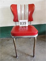 Vintage Chrome Red Kitchen Chair