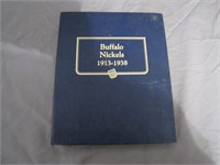 Buffalo Nickels 1913-1938 Coin Book W/Some Nickels