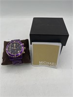 Michael Kors Watch - Purple and Gold With box