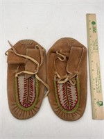 Vintage Indian, leather moccasins