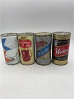 Vintage lot of 4 pull tab Beer cans Pennsylvania