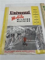 Vintage Universal Mobile Milking machine brochure