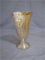 Vintage Iridescent Jeanette Carnival Glass Vase