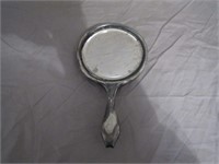 Antique Silver Plated Decorative Hand Mirror