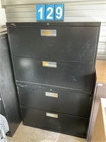 PAIR HON 2 DOOR LATERAL FILE CABINETS