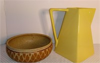 Pottery Bowl & Pitcher Made in Italy