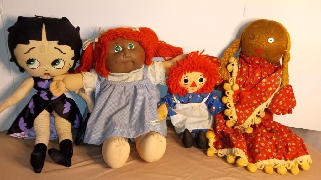Cabbage Patch, Betty Boop, Raggedy Ann, & Other