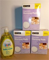 3 Boxes Nursing Pads & Baby Wash