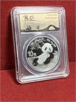 2020 10 YEN SILVER PANDA FIRST DAY ISSUE MS70