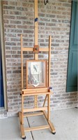 Wooden Adjustable Easel with Painting