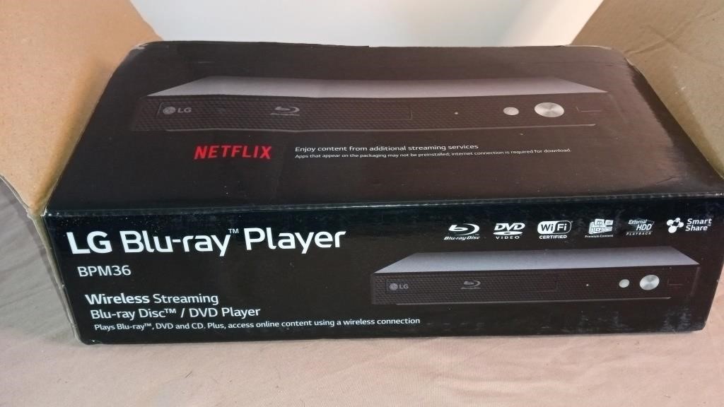 LG Blu-Ray Player with Remote