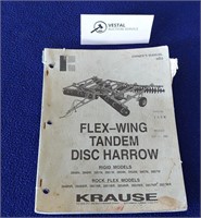 Krause Disc Harrow Owners Manual