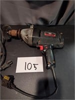 Sears Craftsman 3/8" Hammer Drill, Tested & Works