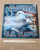 US Navy Metal sign