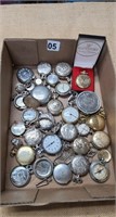 Pocket Watch Lot - Sold as is for parts & pieces