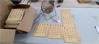 "Rare" Vintage Bingo Game, Cage, Balls, 37 Boards