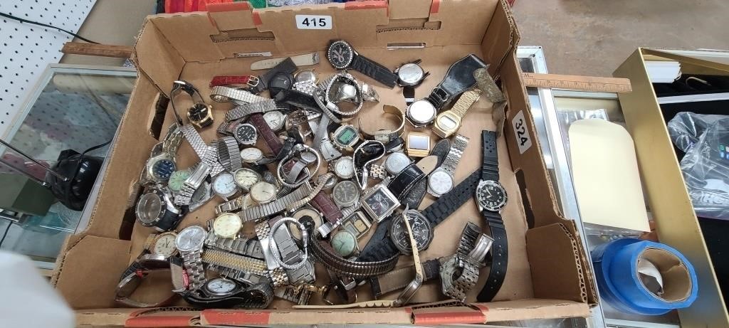 wrist watches parts & pieces lot selling as parts