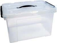 Clear Storage Boxes with Lids  Pack of 1