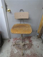 Vintage industrial stool.