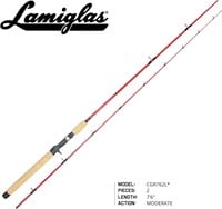 Lamiglas Trolling Rod Cgr762l  7'6  4-8lb