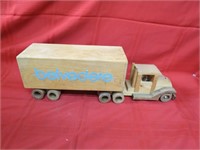Wood Belvedere toy truck.