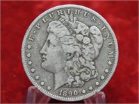 1890O Morgan Silver $1 Dollar US coin.