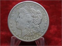 1921S Morgan Silver $1 Dollar US coin.