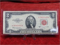 1953C $2 Red Seal US Banknote